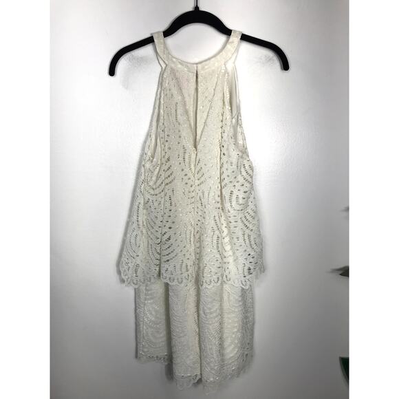 Lilly Pulitzer Women's White Lace Edona Romper Cute Feminine Lightweight Spring - Picture 6 of 12